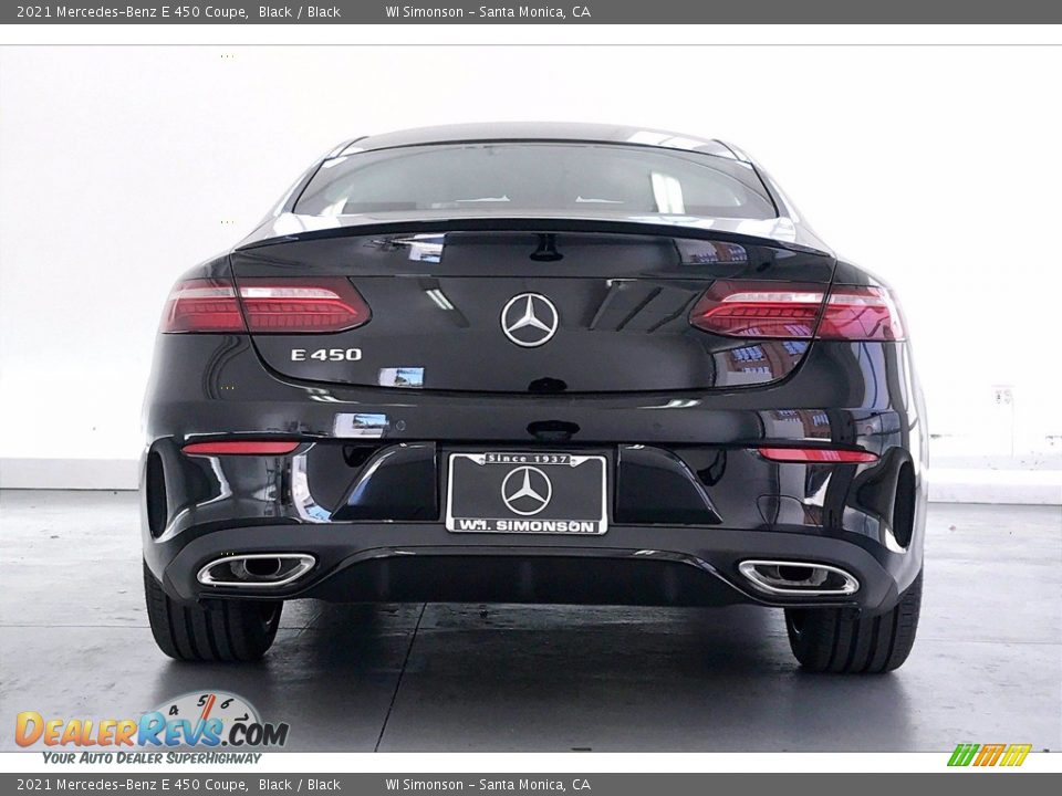 2021 Mercedes-Benz E 450 Coupe Black / Black Photo #3