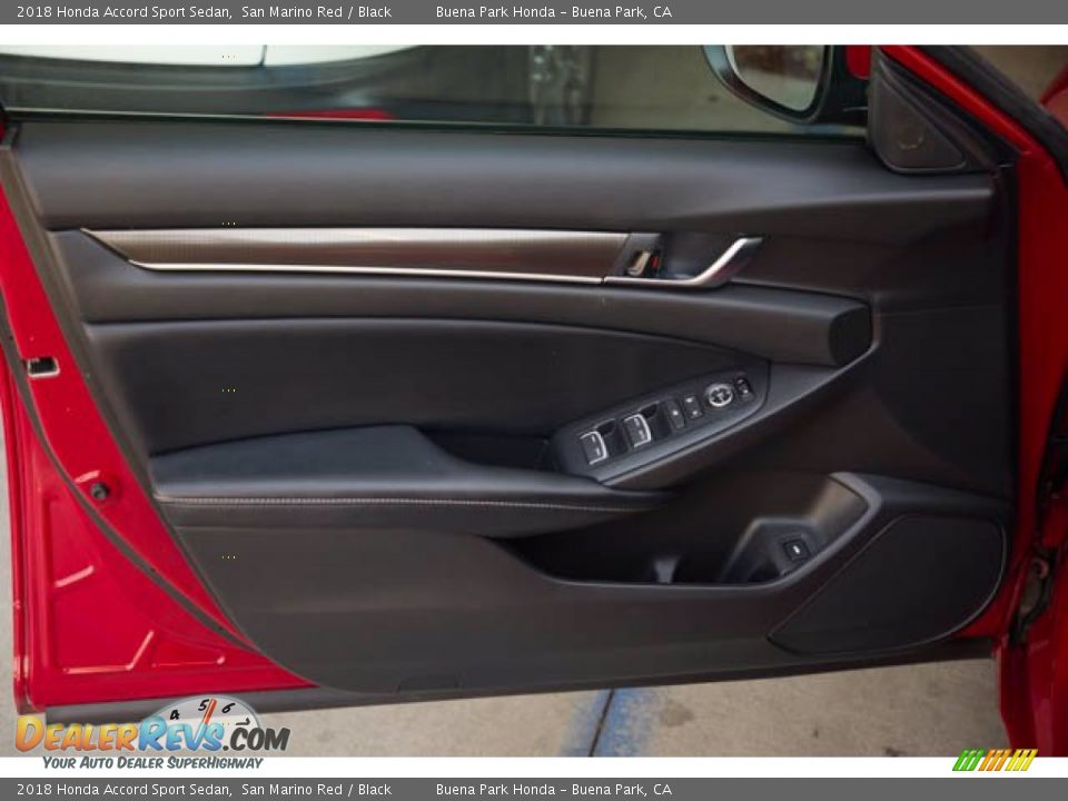 2018 Honda Accord Sport Sedan San Marino Red / Black Photo #28
