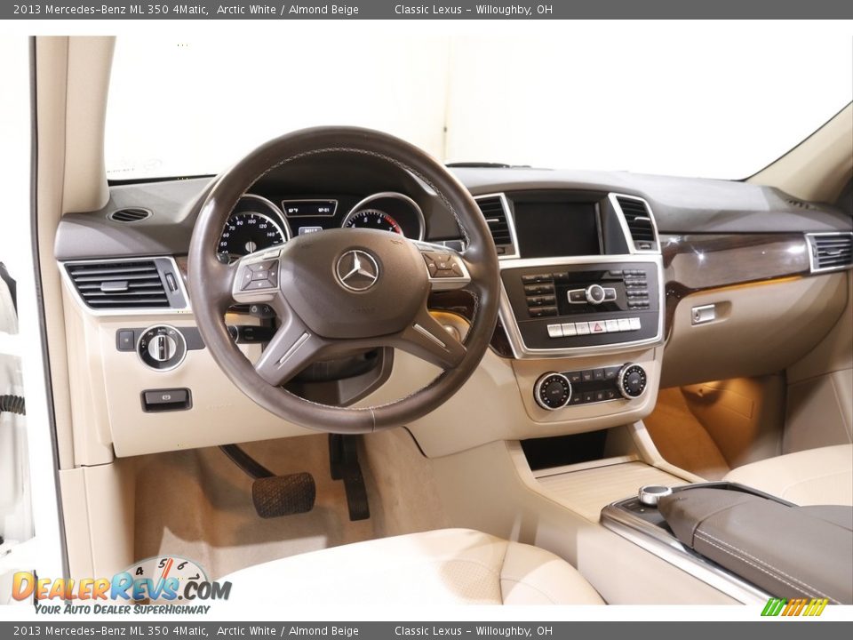 2013 Mercedes-Benz ML 350 4Matic Arctic White / Almond Beige Photo #6