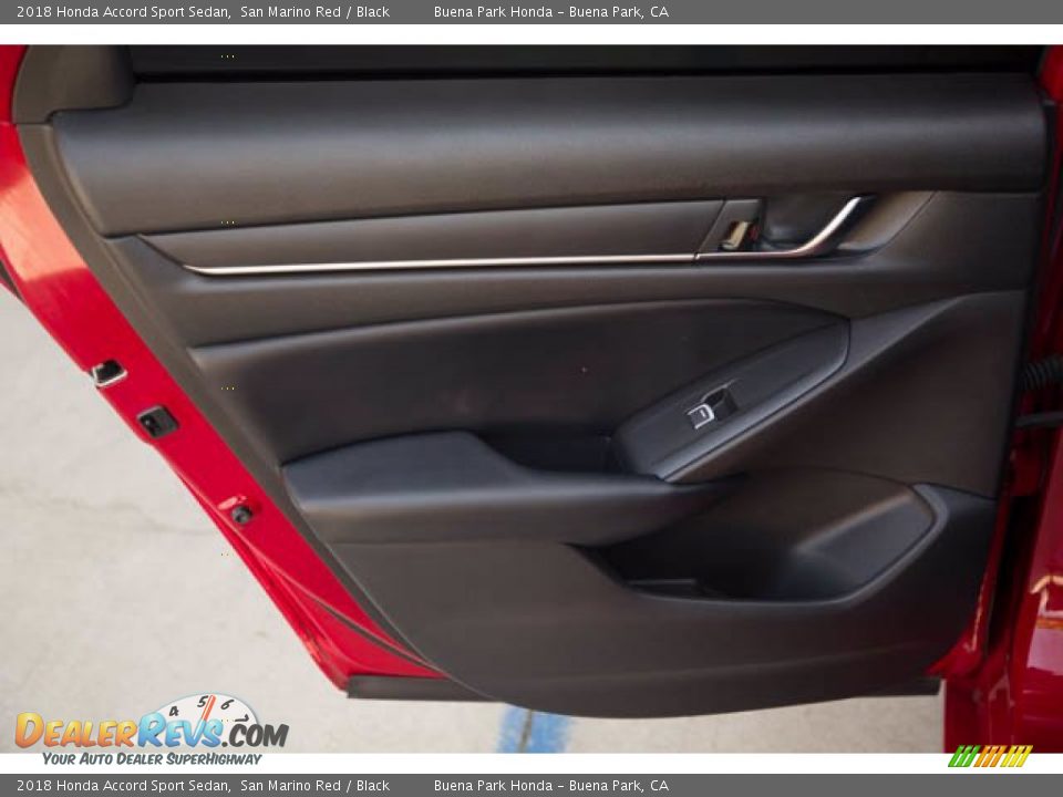 2018 Honda Accord Sport Sedan San Marino Red / Black Photo #30