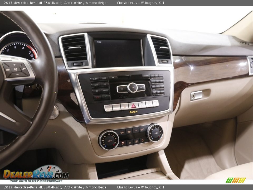 2013 Mercedes-Benz ML 350 4Matic Arctic White / Almond Beige Photo #9