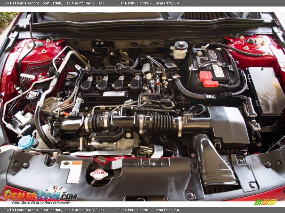 2018 Honda Accord Sport Sedan San Marino Red / Black Photo #33