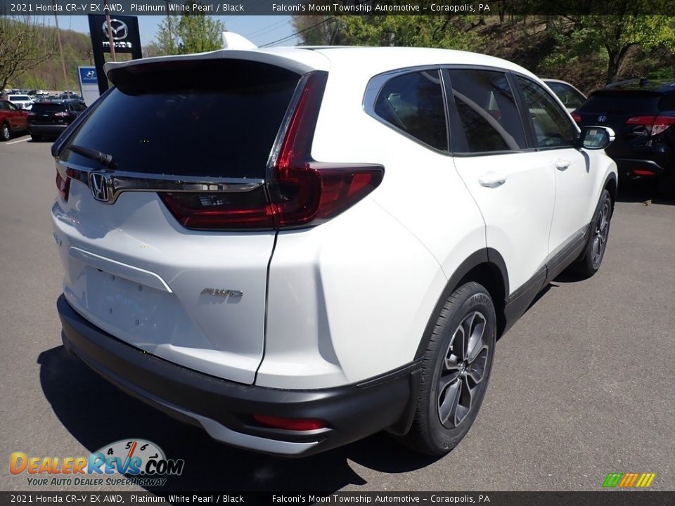 2021 Honda CR-V EX AWD Platinum White Pearl / Black Photo #4