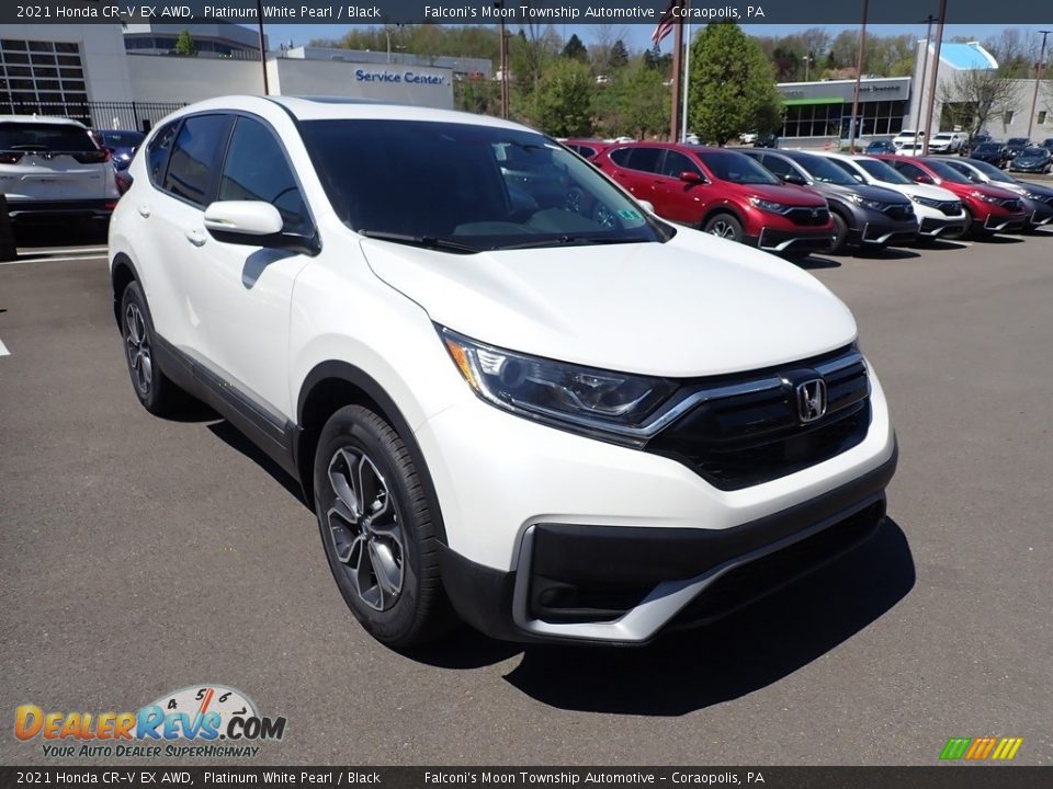 2021 Honda CR-V EX AWD Platinum White Pearl / Black Photo #5