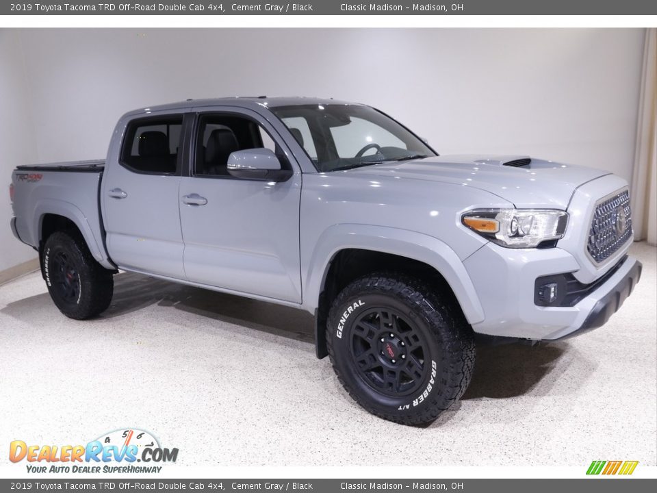 2019 Toyota Tacoma TRD Off-Road Double Cab 4x4 Cement Gray / Black Photo #1