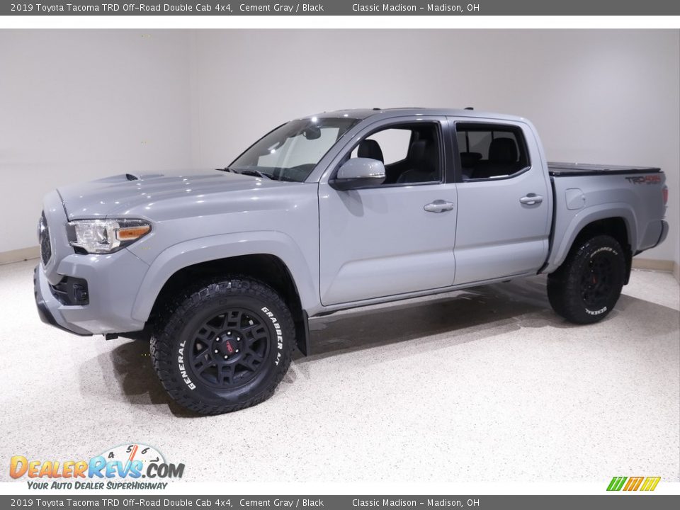 2019 Toyota Tacoma TRD Off-Road Double Cab 4x4 Cement Gray / Black Photo #3