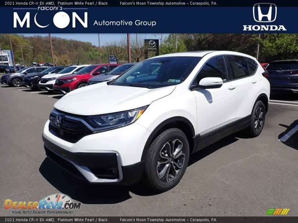 2021 Honda CR-V EX AWD Platinum White Pearl / Black Photo #1