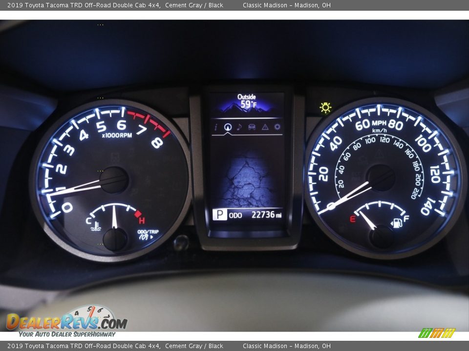 2019 Toyota Tacoma TRD Off-Road Double Cab 4x4 Cement Gray / Black Photo #8