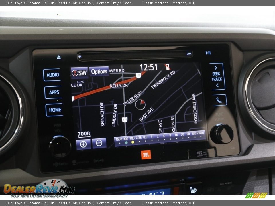 2019 Toyota Tacoma TRD Off-Road Double Cab 4x4 Cement Gray / Black Photo #11