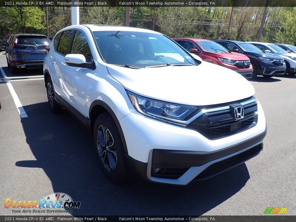 2021 Honda CR-V EX AWD Platinum White Pearl / Black Photo #6