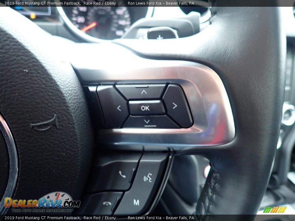 2019 Ford Mustang GT Premium Fastback Race Red / Ebony Photo #20