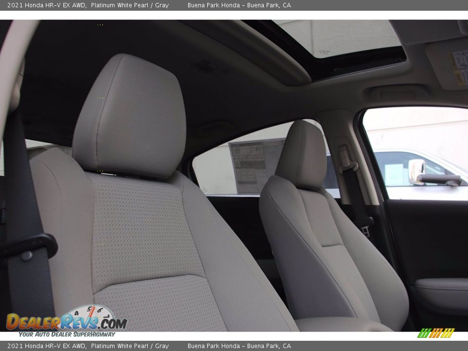 2021 Honda HR-V EX AWD Platinum White Pearl / Gray Photo #15
