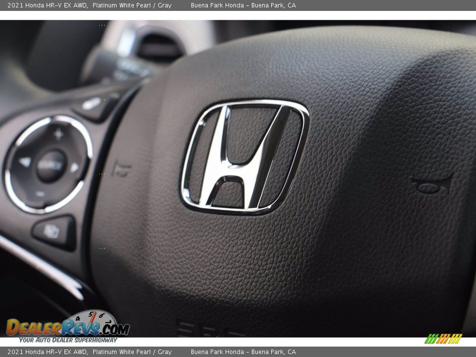 2021 Honda HR-V EX AWD Platinum White Pearl / Gray Photo #20