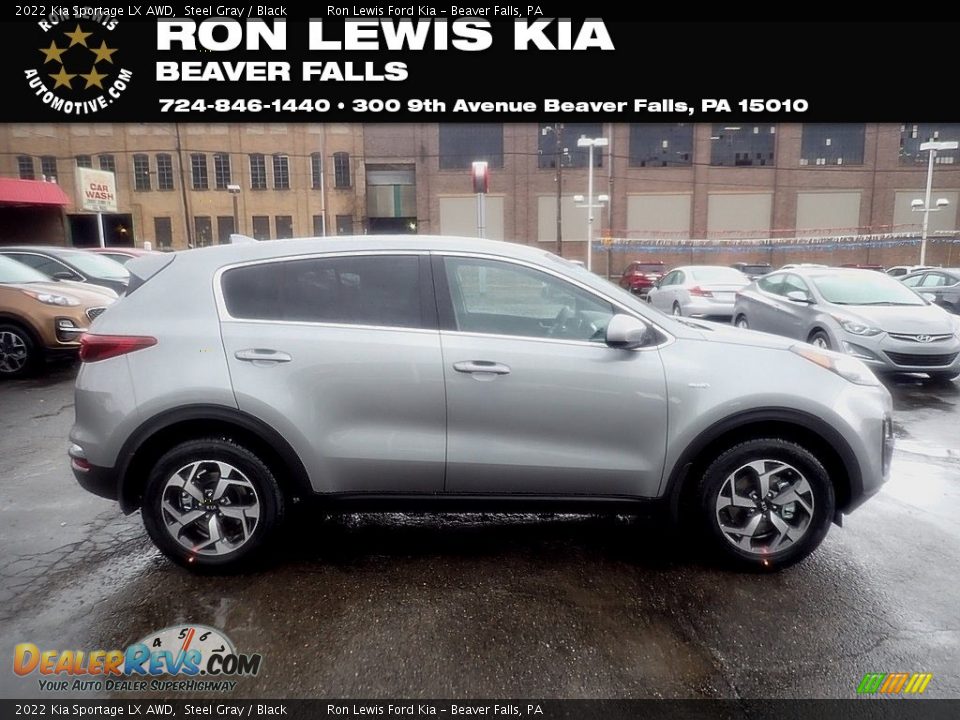 2022 Kia Sportage LX AWD Steel Gray / Black Photo #1