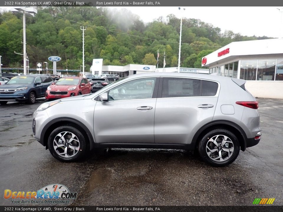 Steel Gray 2022 Kia Sportage LX AWD Photo #6
