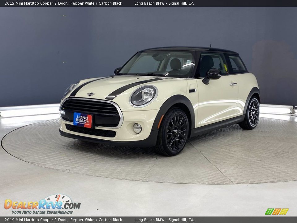 2019 Mini Hardtop Cooper 2 Door Pepper White / Carbon Black Photo #3