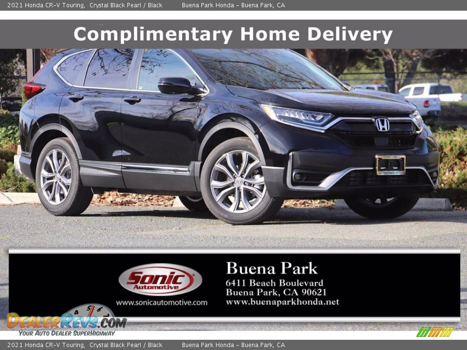 2021 Honda CR-V Touring Crystal Black Pearl / Black Photo #1