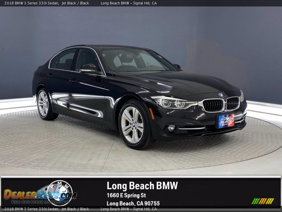 2018 BMW 3 Series 330i Sedan Jet Black / Black Photo #1