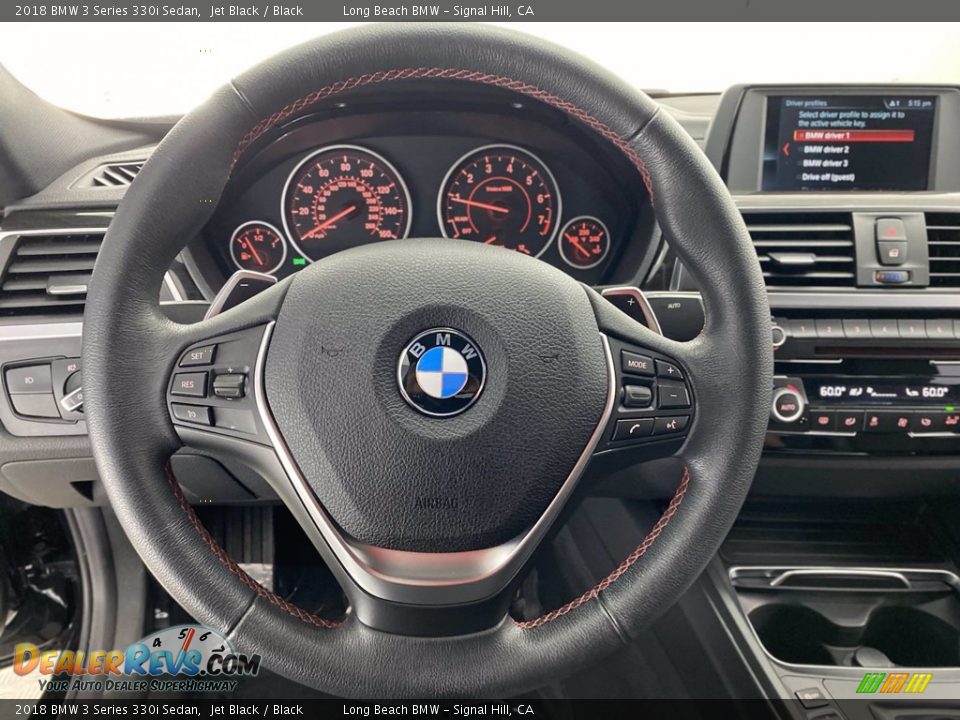 2018 BMW 3 Series 330i Sedan Jet Black / Black Photo #18