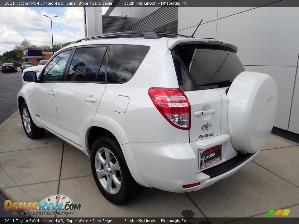 2011 Toyota RAV4 Limited 4WD Super White / Sand Beige Photo #3