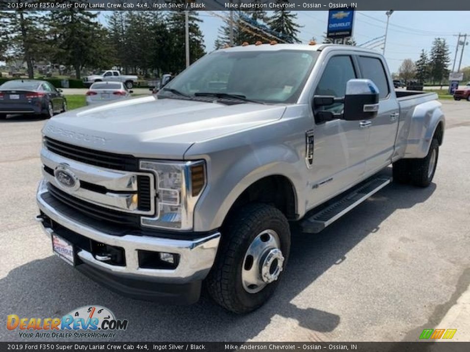 2019 Ford F350 Super Duty Lariat Crew Cab 4x4 Ingot Silver / Black Photo #4