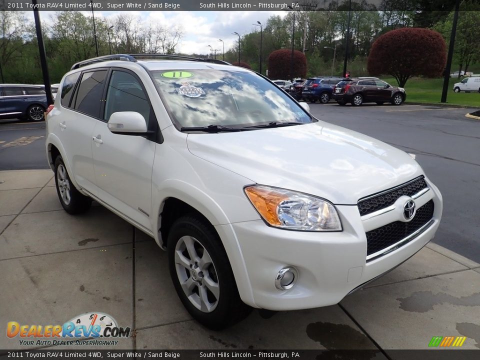 2011 Toyota RAV4 Limited 4WD Super White / Sand Beige Photo #8