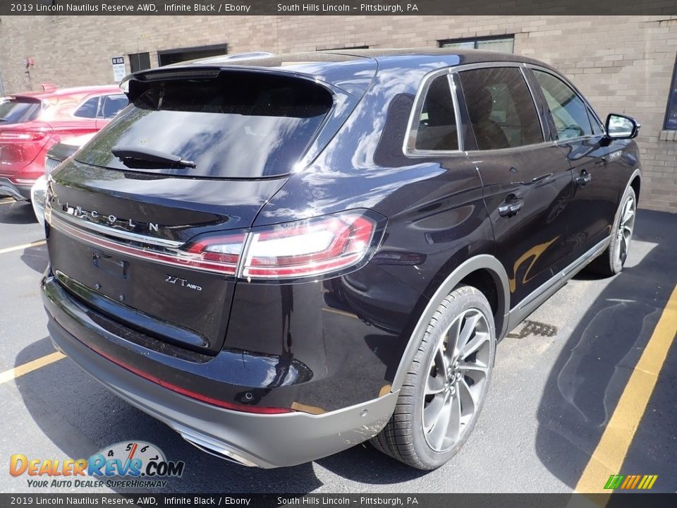 2019 Lincoln Nautilus Reserve AWD Infinite Black / Ebony Photo #4