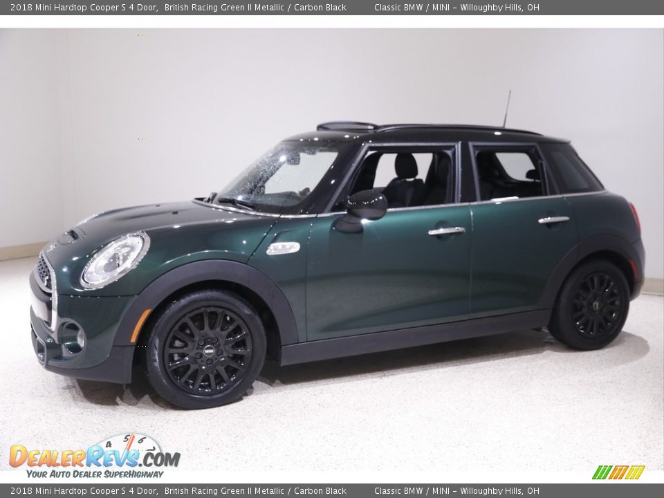 2018 Mini Hardtop Cooper S 4 Door British Racing Green II Metallic / Carbon Black Photo #3