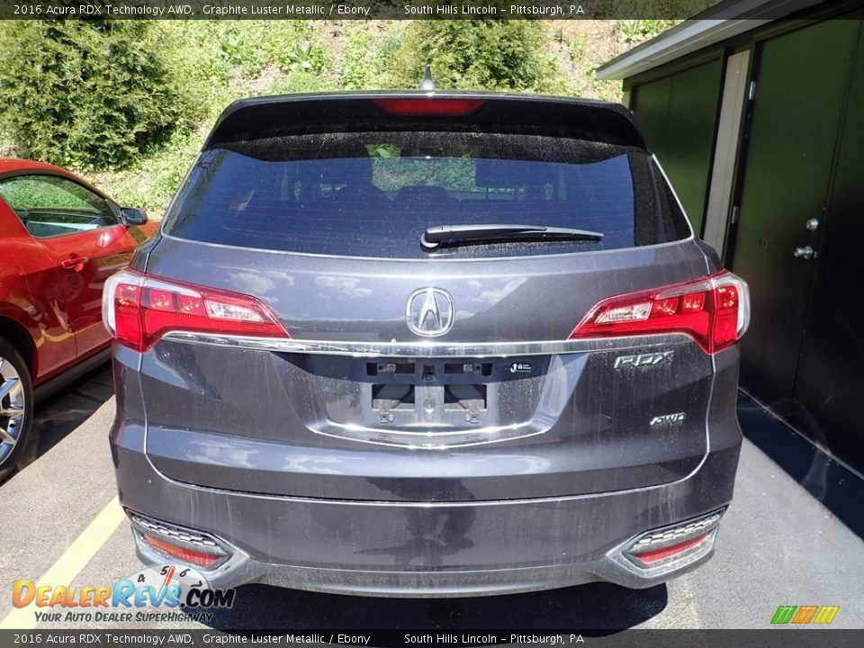 2016 Acura RDX Technology AWD Graphite Luster Metallic / Ebony Photo #3