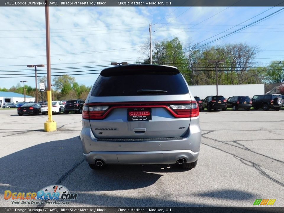 2021 Dodge Durango GT AWD Billet Silver Metallic / Black Photo #4