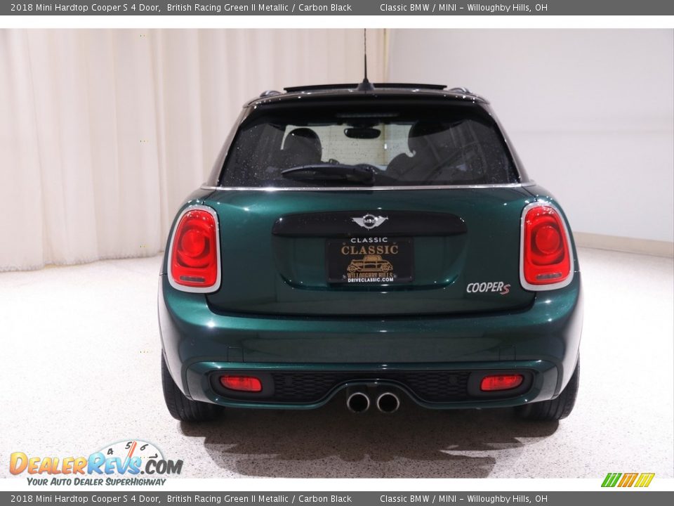 2018 Mini Hardtop Cooper S 4 Door British Racing Green II Metallic / Carbon Black Photo #17