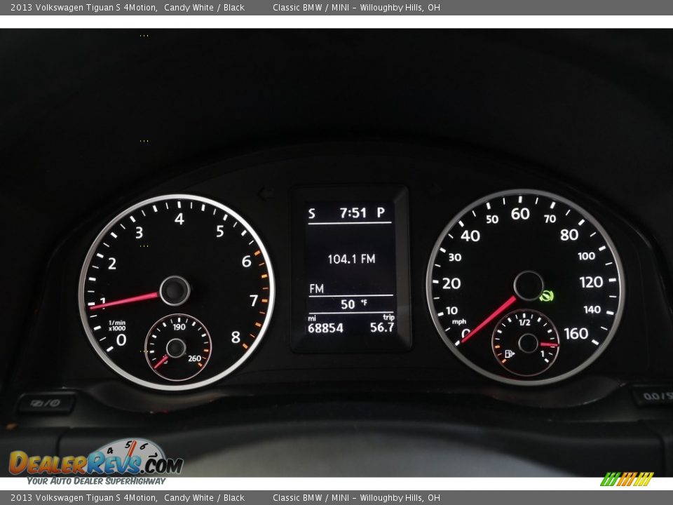 2013 Volkswagen Tiguan S 4Motion Gauges Photo #8