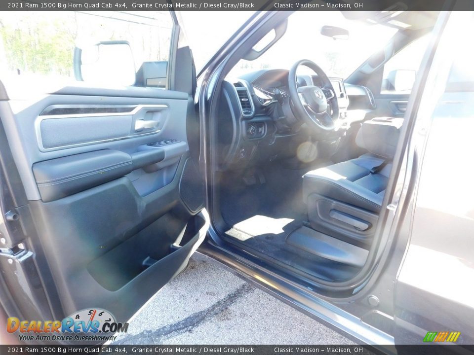 2021 Ram 1500 Big Horn Quad Cab 4x4 Granite Crystal Metallic / Diesel Gray/Black Photo #8