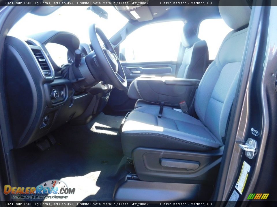 2021 Ram 1500 Big Horn Quad Cab 4x4 Granite Crystal Metallic / Diesel Gray/Black Photo #9