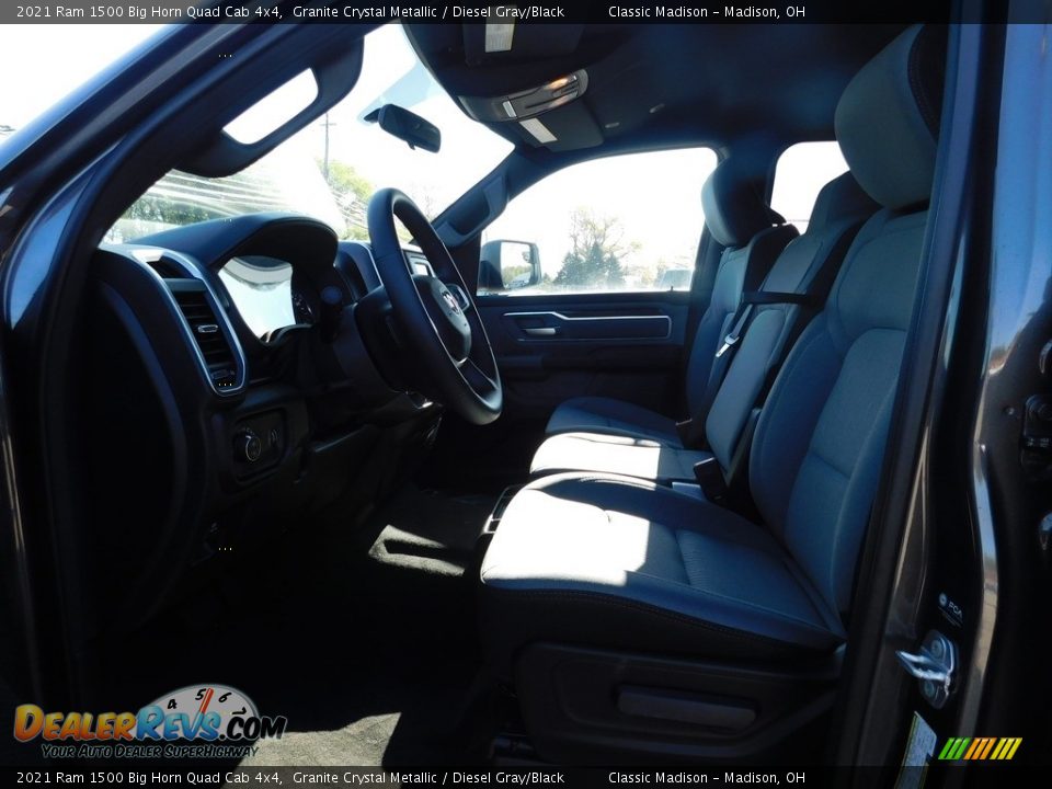 2021 Ram 1500 Big Horn Quad Cab 4x4 Granite Crystal Metallic / Diesel Gray/Black Photo #10