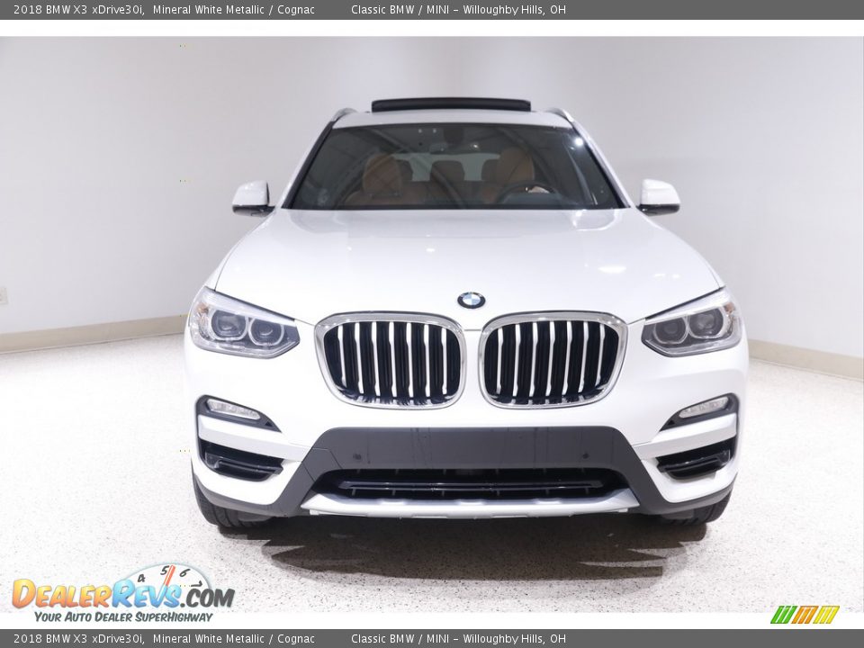 2018 BMW X3 xDrive30i Mineral White Metallic / Cognac Photo #2
