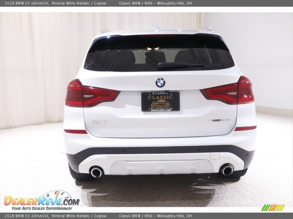 2018 BMW X3 xDrive30i Mineral White Metallic / Cognac Photo #19