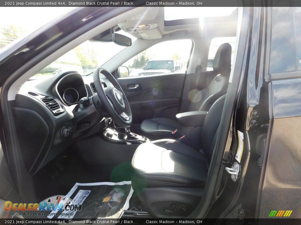 2021 Jeep Compass Limited 4x4 Diamond Black Crystal Pearl / Black Photo #6