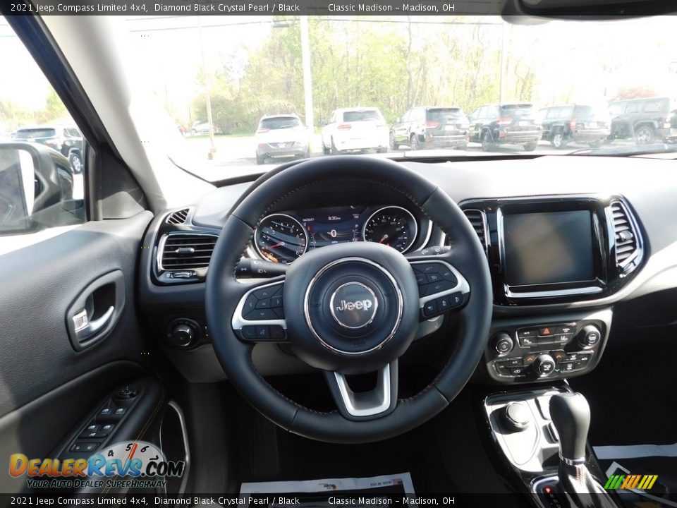 2021 Jeep Compass Limited 4x4 Diamond Black Crystal Pearl / Black Photo #9