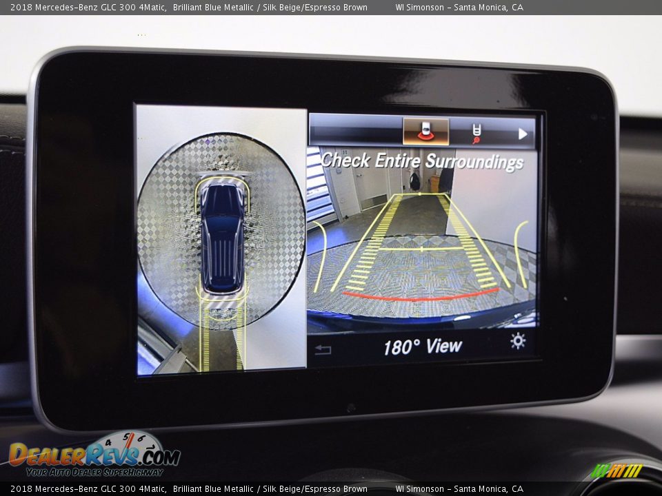 2018 Mercedes-Benz GLC 300 4Matic Brilliant Blue Metallic / Silk Beige/Espresso Brown Photo #11