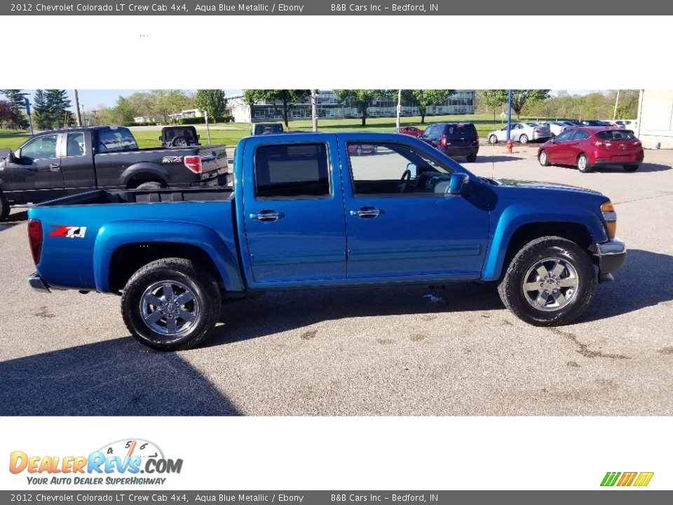 2012 Chevrolet Colorado LT Crew Cab 4x4 Aqua Blue Metallic / Ebony Photo #1