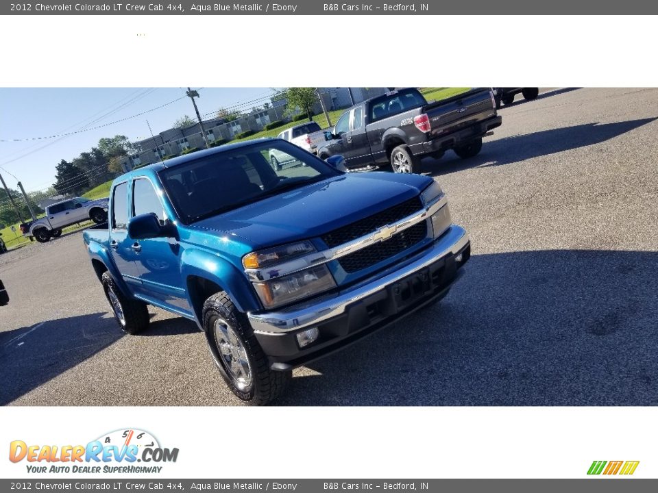2012 Chevrolet Colorado LT Crew Cab 4x4 Aqua Blue Metallic / Ebony Photo #3