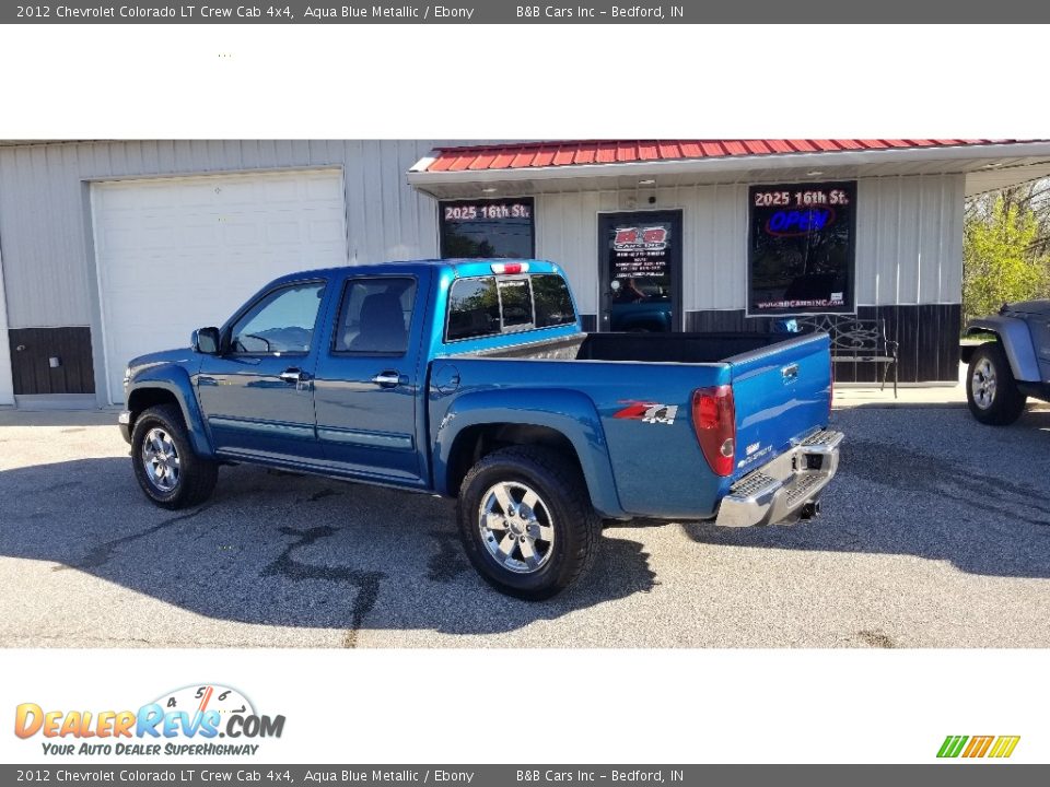 2012 Chevrolet Colorado LT Crew Cab 4x4 Aqua Blue Metallic / Ebony Photo #6