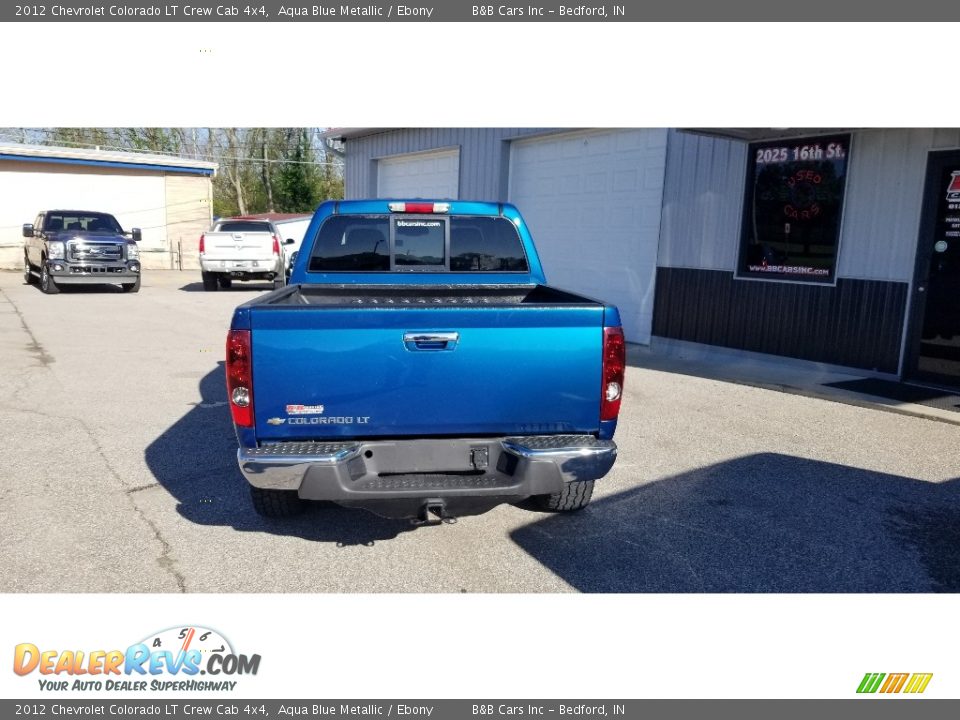 2012 Chevrolet Colorado LT Crew Cab 4x4 Aqua Blue Metallic / Ebony Photo #7