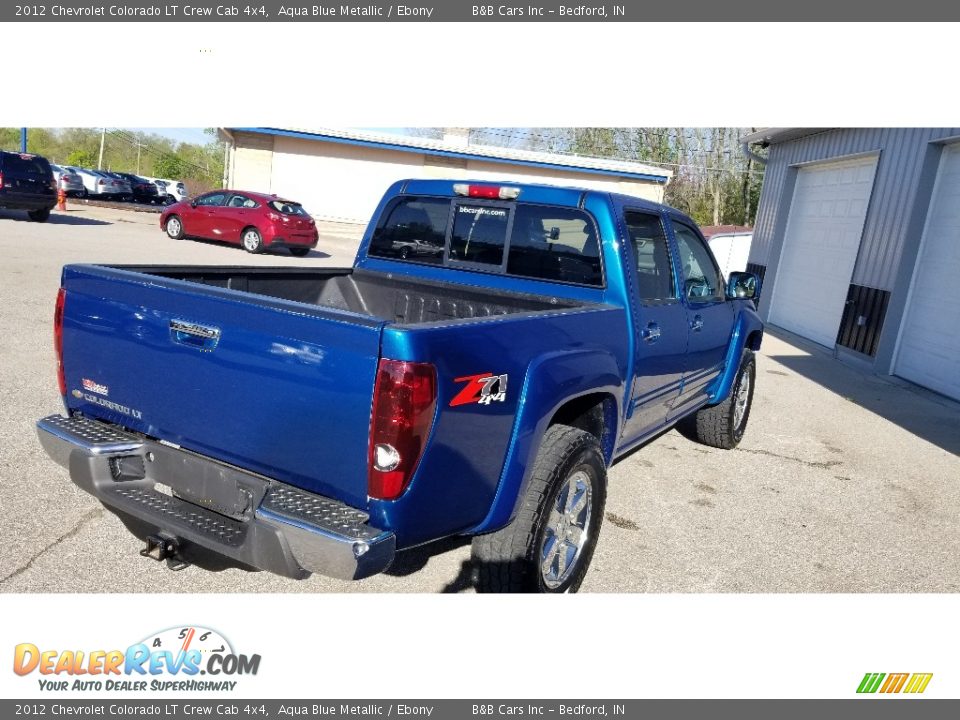 2012 Chevrolet Colorado LT Crew Cab 4x4 Aqua Blue Metallic / Ebony Photo #8