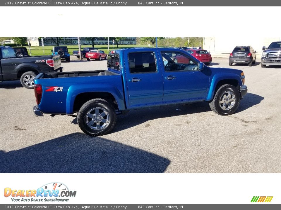 2012 Chevrolet Colorado LT Crew Cab 4x4 Aqua Blue Metallic / Ebony Photo #9