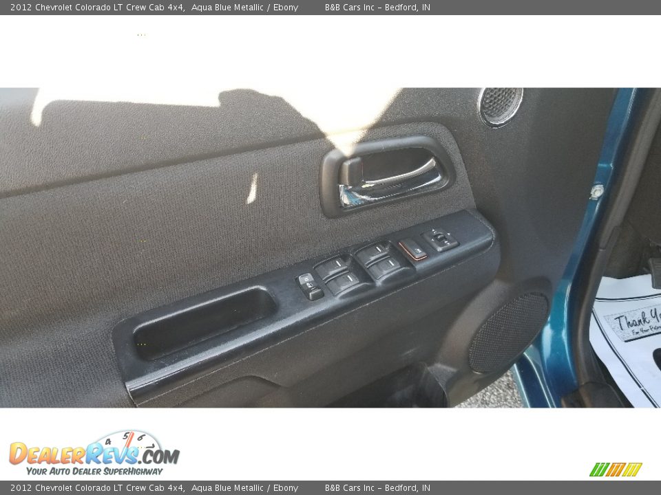 2012 Chevrolet Colorado LT Crew Cab 4x4 Aqua Blue Metallic / Ebony Photo #13