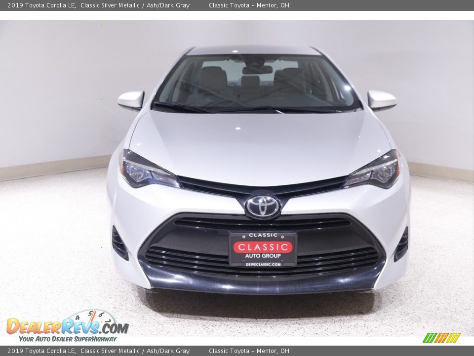2019 Toyota Corolla LE Classic Silver Metallic / Ash/Dark Gray Photo #2