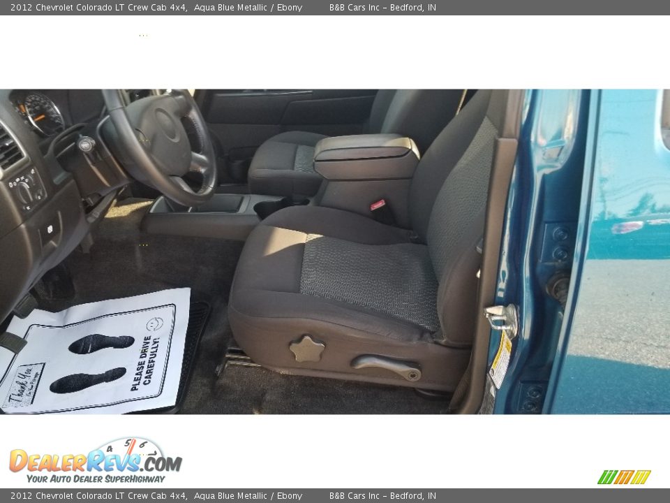 2012 Chevrolet Colorado LT Crew Cab 4x4 Aqua Blue Metallic / Ebony Photo #15