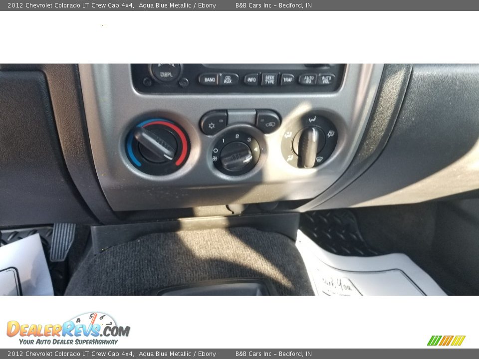 2012 Chevrolet Colorado LT Crew Cab 4x4 Aqua Blue Metallic / Ebony Photo #17